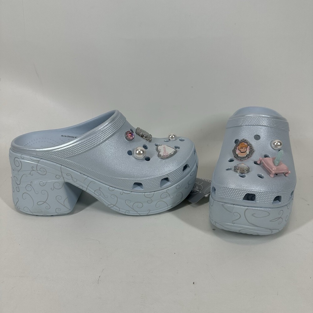 Disney Parks Cinderella Siren Platform Clogs for Adults by Crocs NWT (M10/W12)